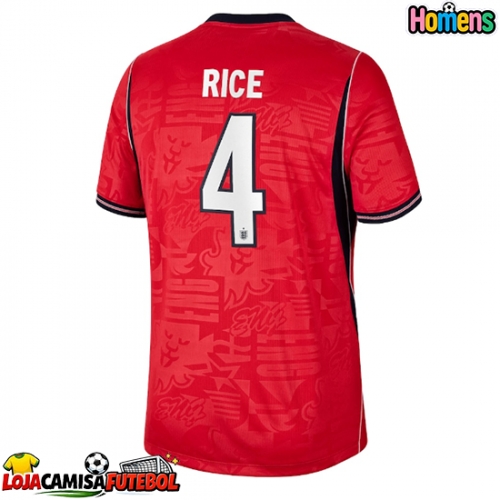 Camisa de Futebol Inglaterra Declan Rice #4 Equipamento Secundário Mundo 2026 Manga Curta